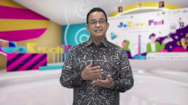 Anies Baswedan Kritik Kebijakan Subsidi Mobil Listrik anies baswedan saat pembukaan jakreatifest