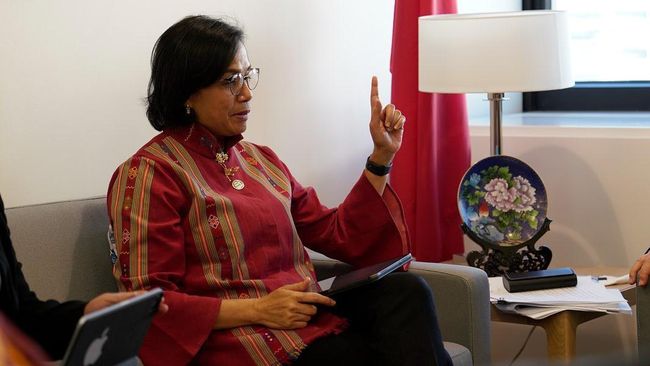 40% Masyarakat Indonesia Jatuh Miskin dengan Garis Kemiskinan Bank Dunia sri mulyani hadiri imf world bank spring meetings 2023