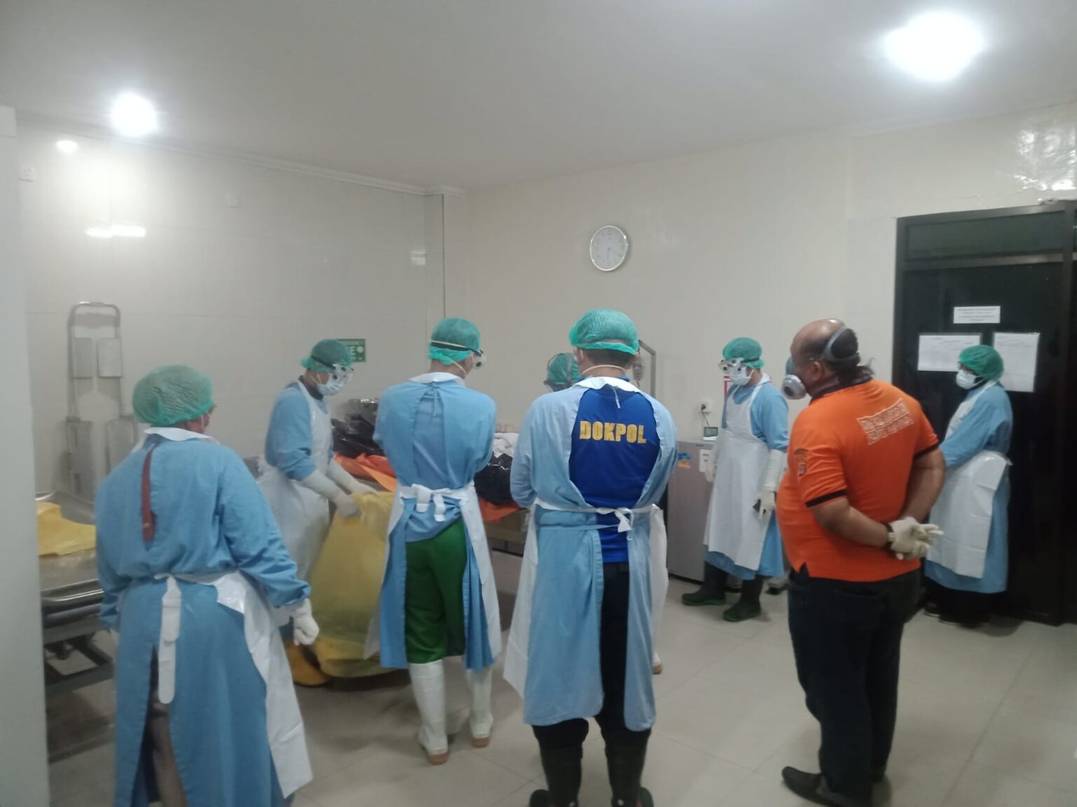 Inafis Polresta Samarinda Evakuasi Mayat WNA Dengan Cepat