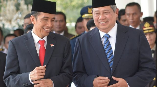 Ilustrasi. Presiden Joko Widodo Bersama SBY (.inet)