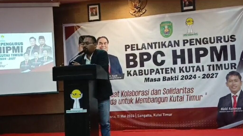 Faizal Rachman Dorong Pengusaha Muda untuk Bijak dan Inovatif Faizal Rachman, ketika menghadiri pelantikan pengurus Himpunan Pengusaha Muda Indonesia (Hipmi) Kutim masa bakti 2024-2027