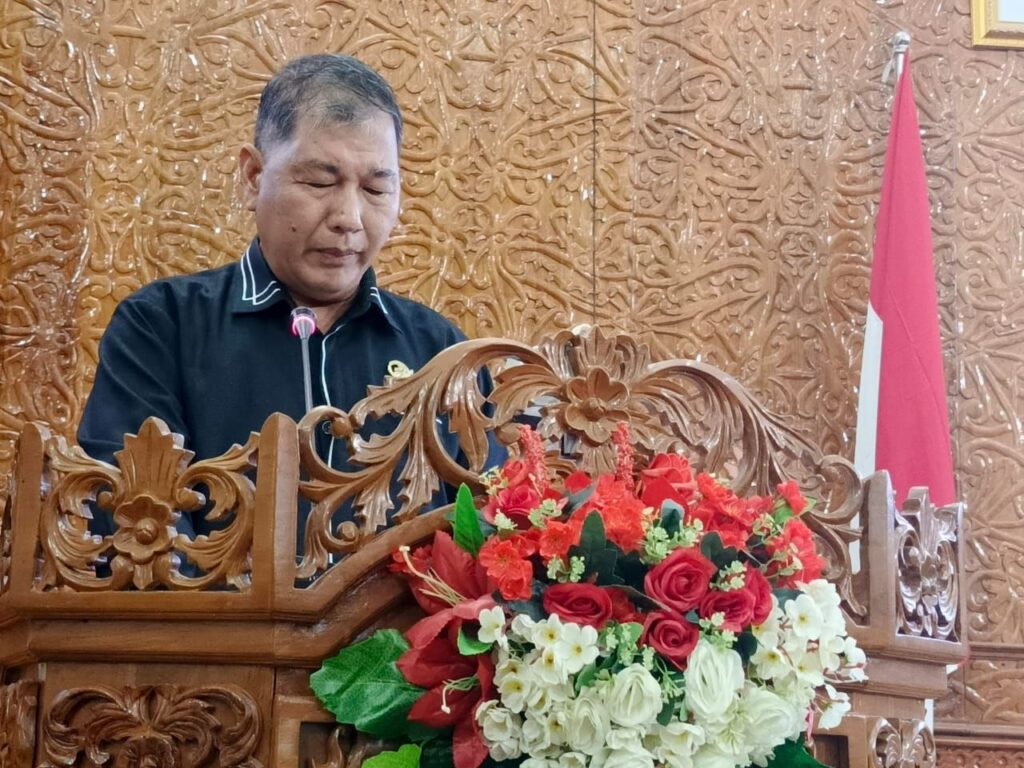 Fraksi Golkar DPRD Kutim Apresiasi Raperda Pencegahan Kebakaran dan Ketertiban Umum Anggota DPRD Kutim Arang Jau pada saat Raperda