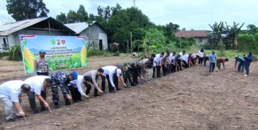 Forum Koordinasi Pimpinan Daerah (Forkopimda) untuk meluncurkan Gugus Tugas Polri Mendukung Ketahanan Pangan