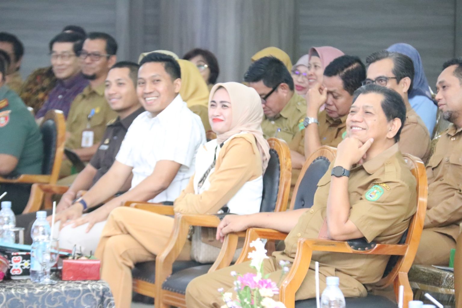 Wakil Ketua II DPRD Kutim, Prayunita Utami saat menghadiri kegiatan HKN ke-60