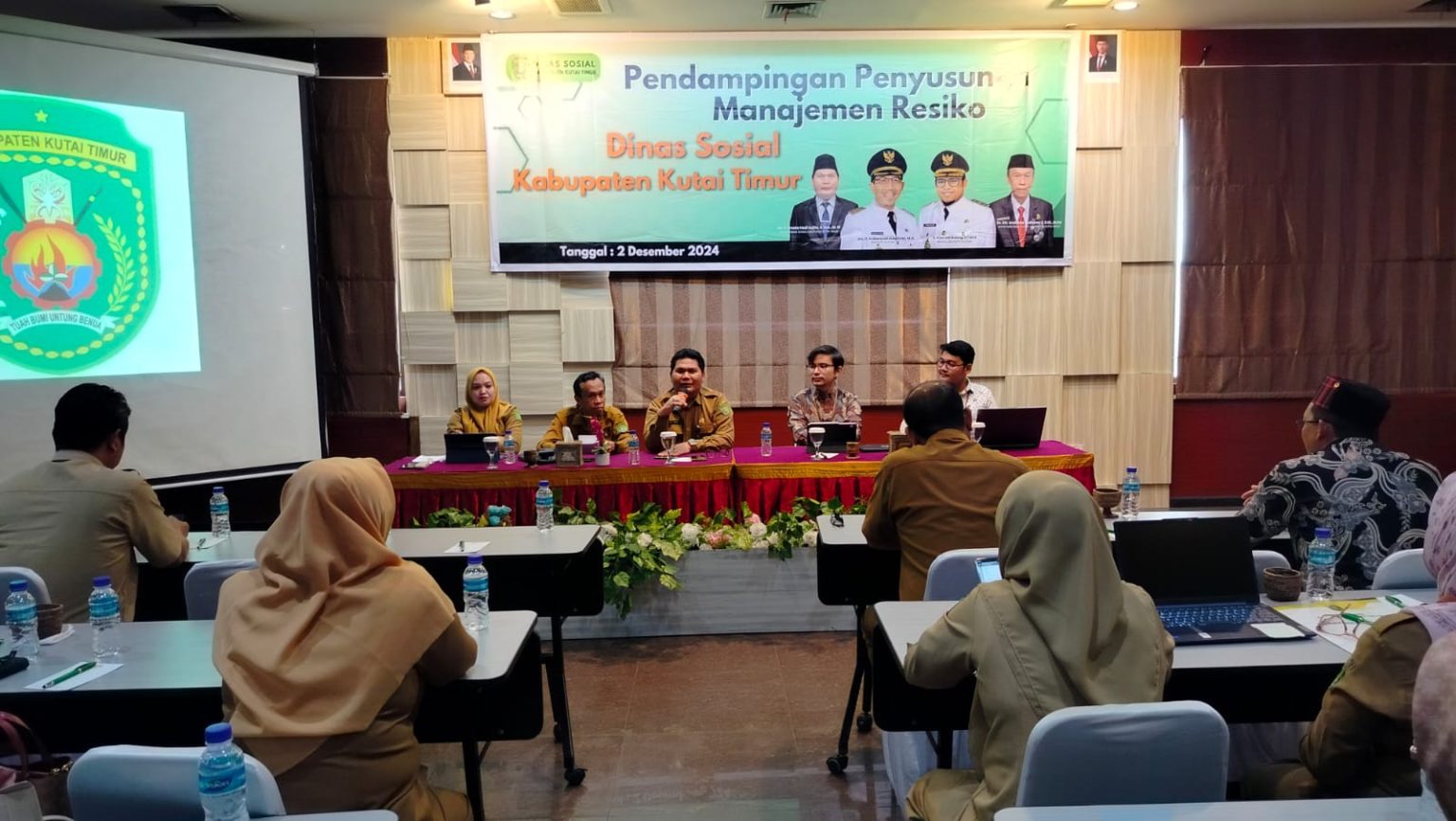 Dinsos Kutim Gelar Pendampingan Penyusunan Manajemen Risiko