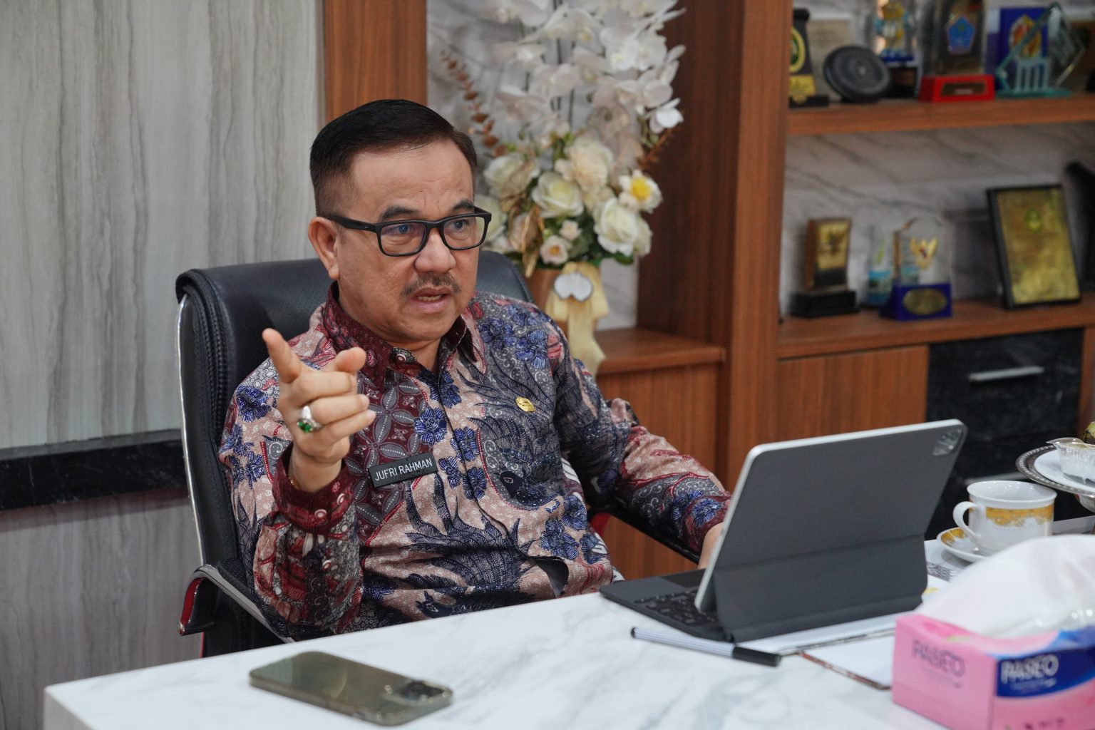 Sekretaris Daerah Provinsi Sulawesi Selatan (Sulsel), Jufri Rahman