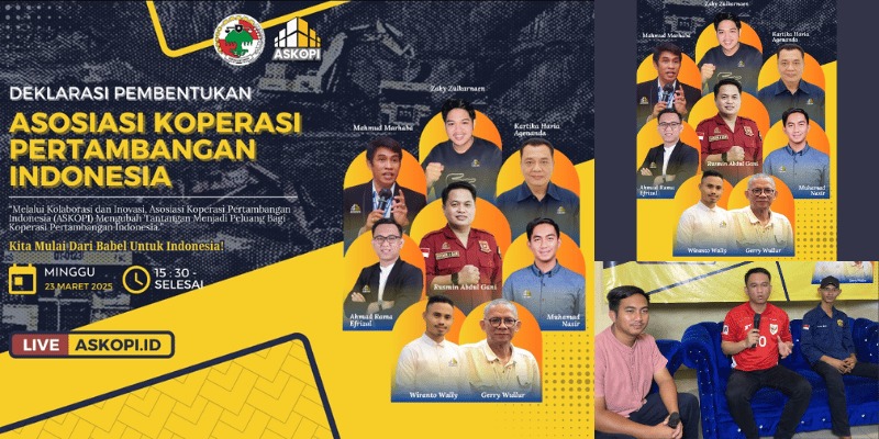 Suasana pembentukan ASKOPI yang dilakukan secara virtual dari Bangka Belitung, Minggu (23/03/2025).