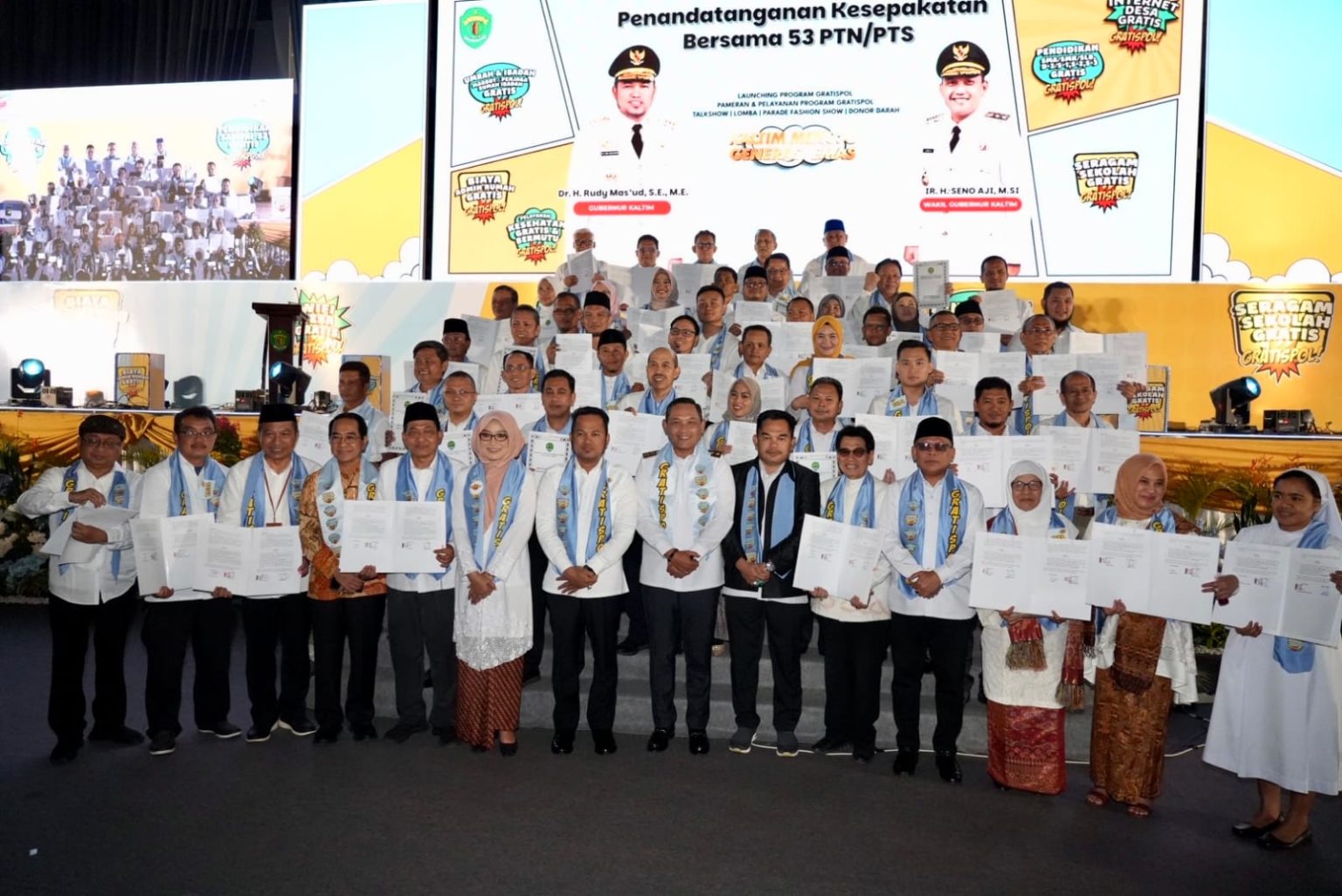 Firnadi: Gratispol Adalah Langkah Nyata Pemprov Penuhi Hak Rakyat Pemprov Kalimantan Timur resmi luncurkan Gratispol Generasi Emas di Plennary Hall Gelora Kadrie Oening, Senin (21/4/2025)