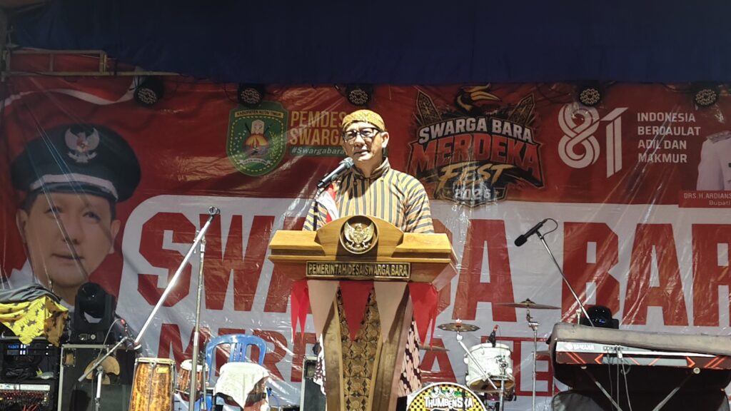 Swargabara Merdeka Fest 2026 Jadi Etalase UMKM Lokal Kepala Desa Swargabara, Wahyuddin Usman,